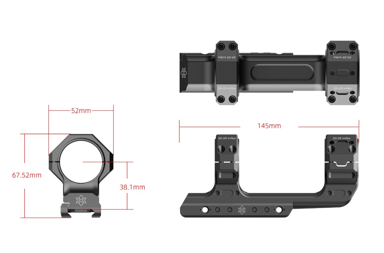 One-piece Cantilever mount